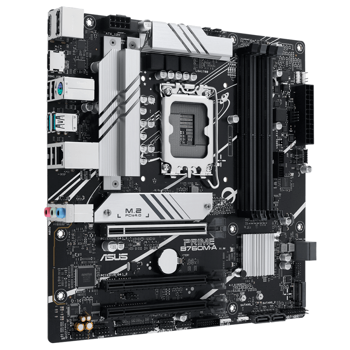 Placa Mãe Asus PRIME B760M-A, Chipset B760, Intel LGA 1700, mATX, DDR5, 90MB1EK0-M1EAY0