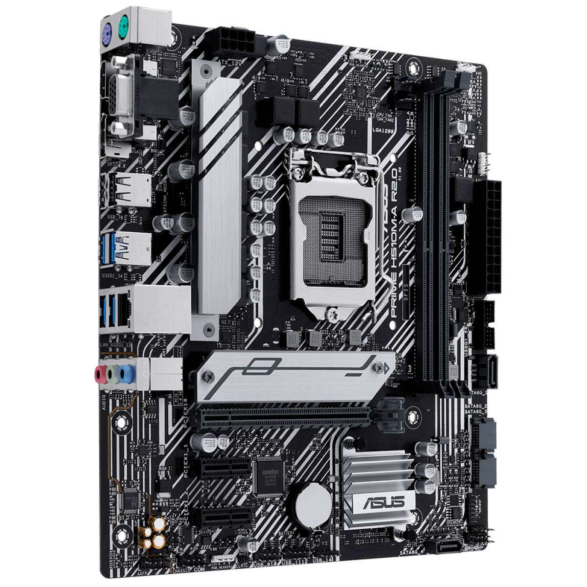 Placa Mãe ASUS PRIME H510M-A R2.0, Chipset H470, Intel LGA 1200, mATX, DDR4, 90MB1FP0-M0EAY0