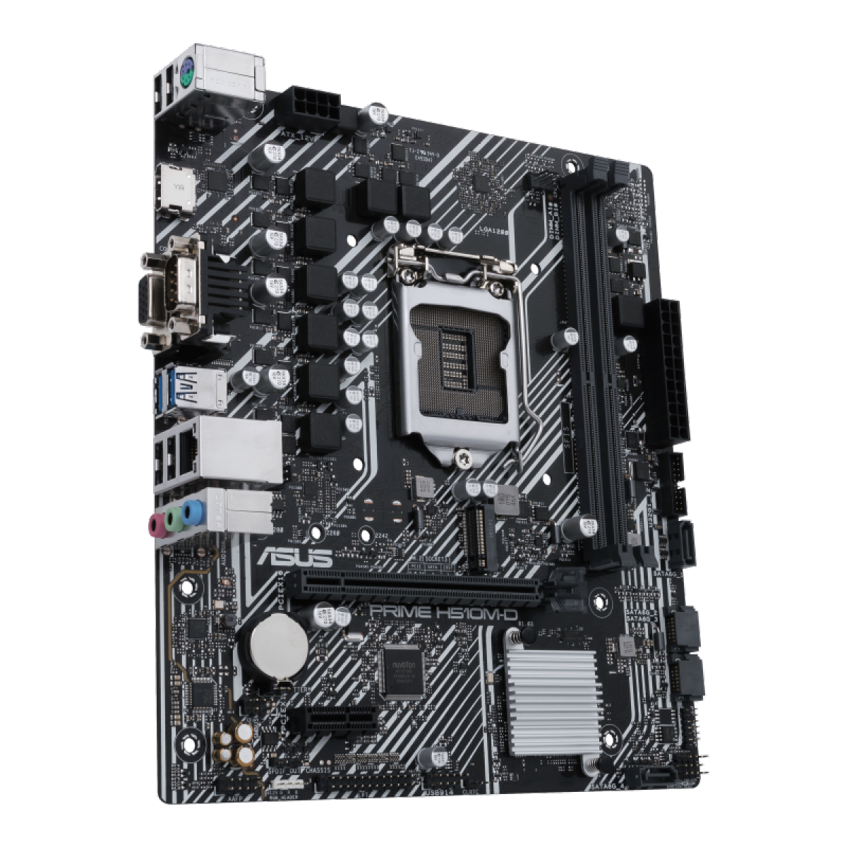Placa Mãe ASUS PRIME H510M-D, Chipset H510, Intel LGA 1200, mATX, DDR4, 90MB17M0-M0EAY0