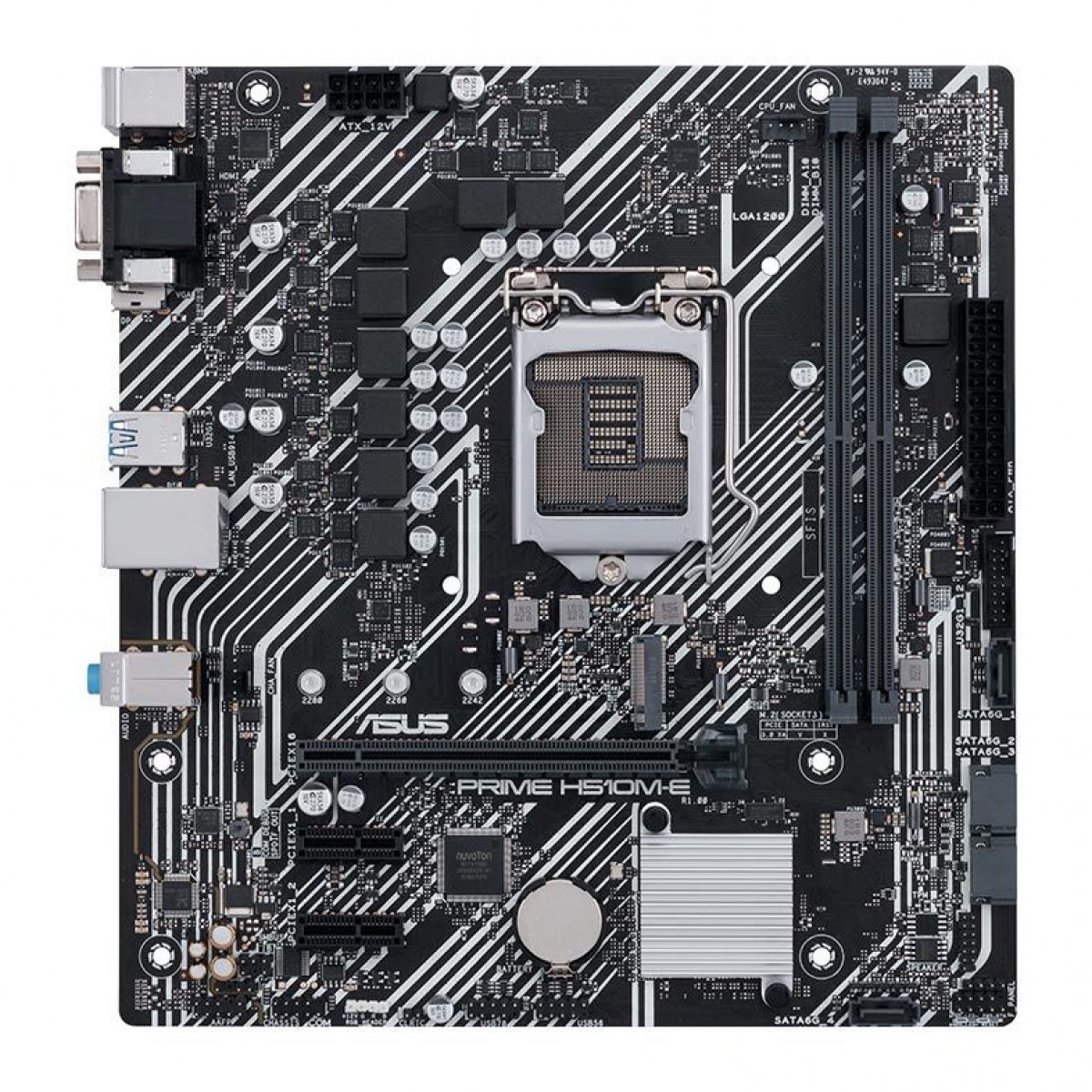 Placa Mãe ASUS PRIME H510M-E, Chipset H510, Intel LGA 1200, mATX, DDR4, 90MB17E0-C1BAY0