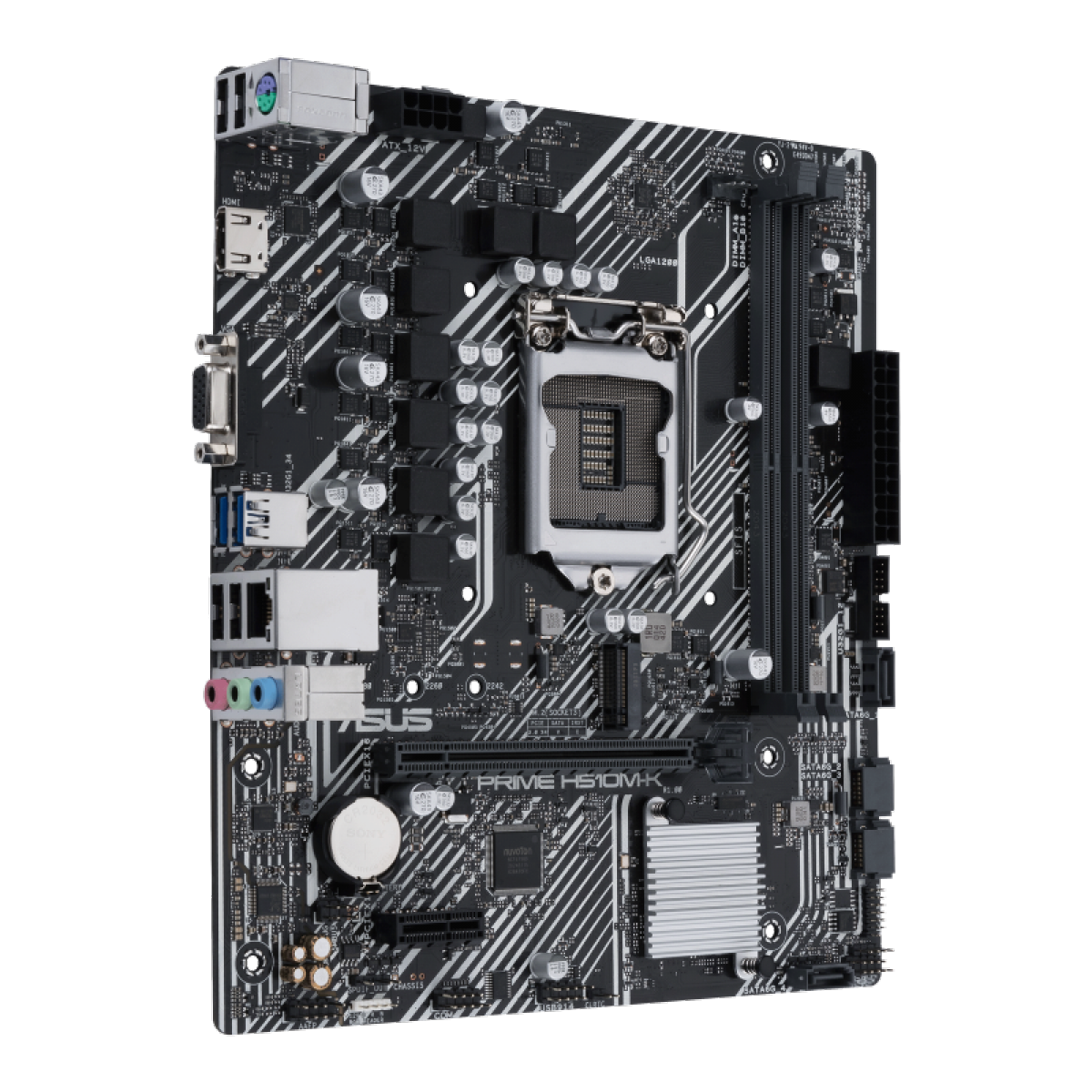 Placa Mãe ASUS PRIME H510M-K, Chipset H510, Intel LGA 1200, mATX, DDR4, 90MB17N0-M0EAY0