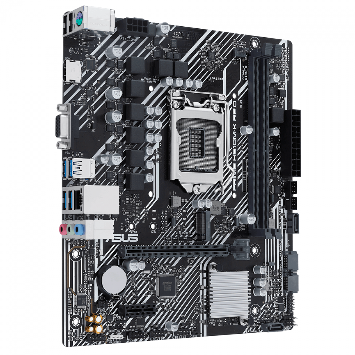 Placa Mãe ASUS PRIME H510M-K R2.0, Chipset H470, Intel LGA 1200, mATX, DDR4, 90MB1E80-M0EAY0