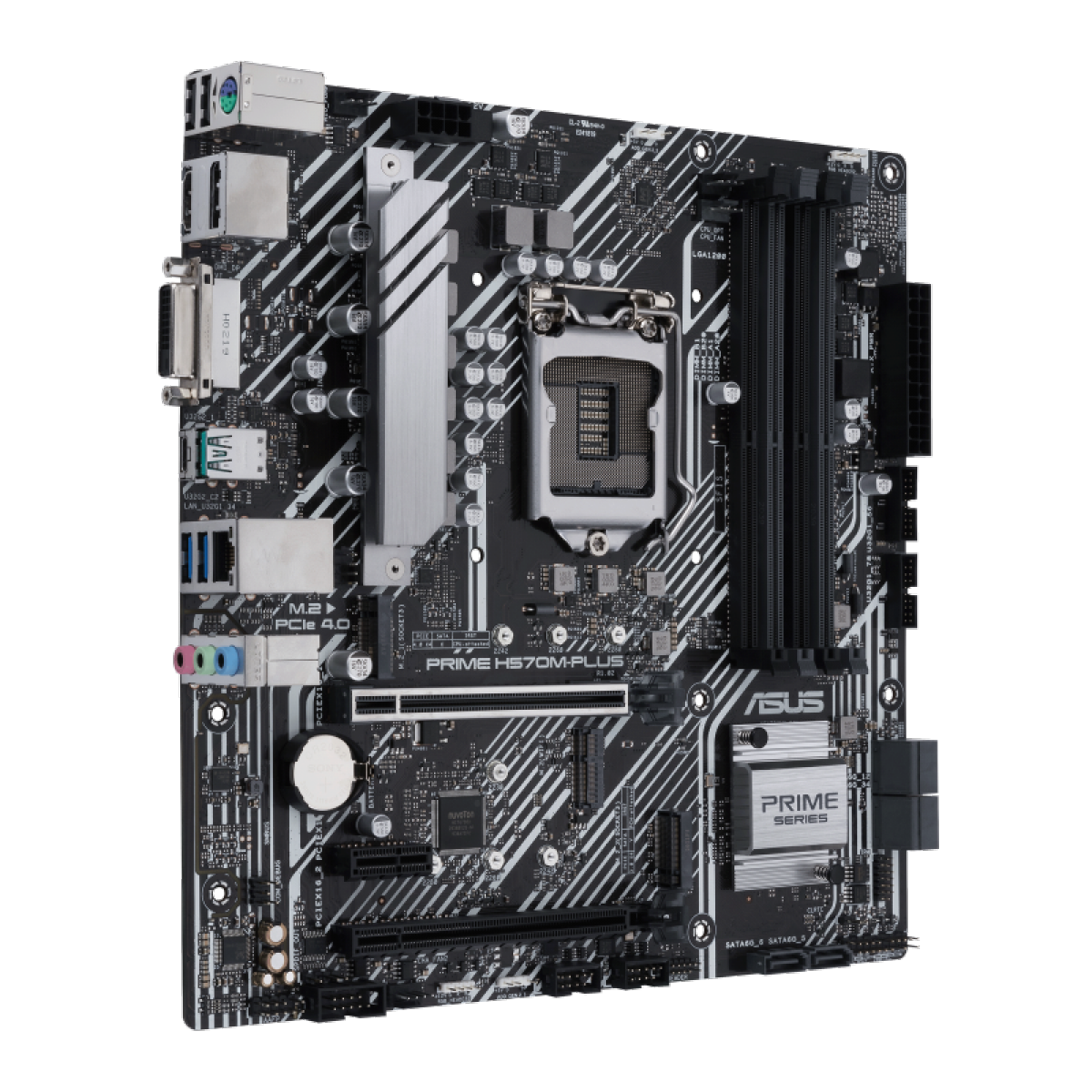 Placa Mãe Asus PRIME H570M-PLUS, Chipset H570, Intel LGA 1200, ATX, DDR4, 90MB16W0-M0EAY0