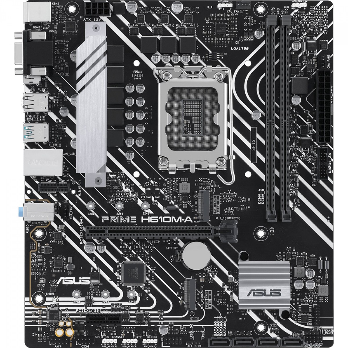 Placa Mãe Asus Prime H610M-A, Chipset H610, Intel LGA 1700, mATX, DDR5, 90MB1G20-M0EAY0