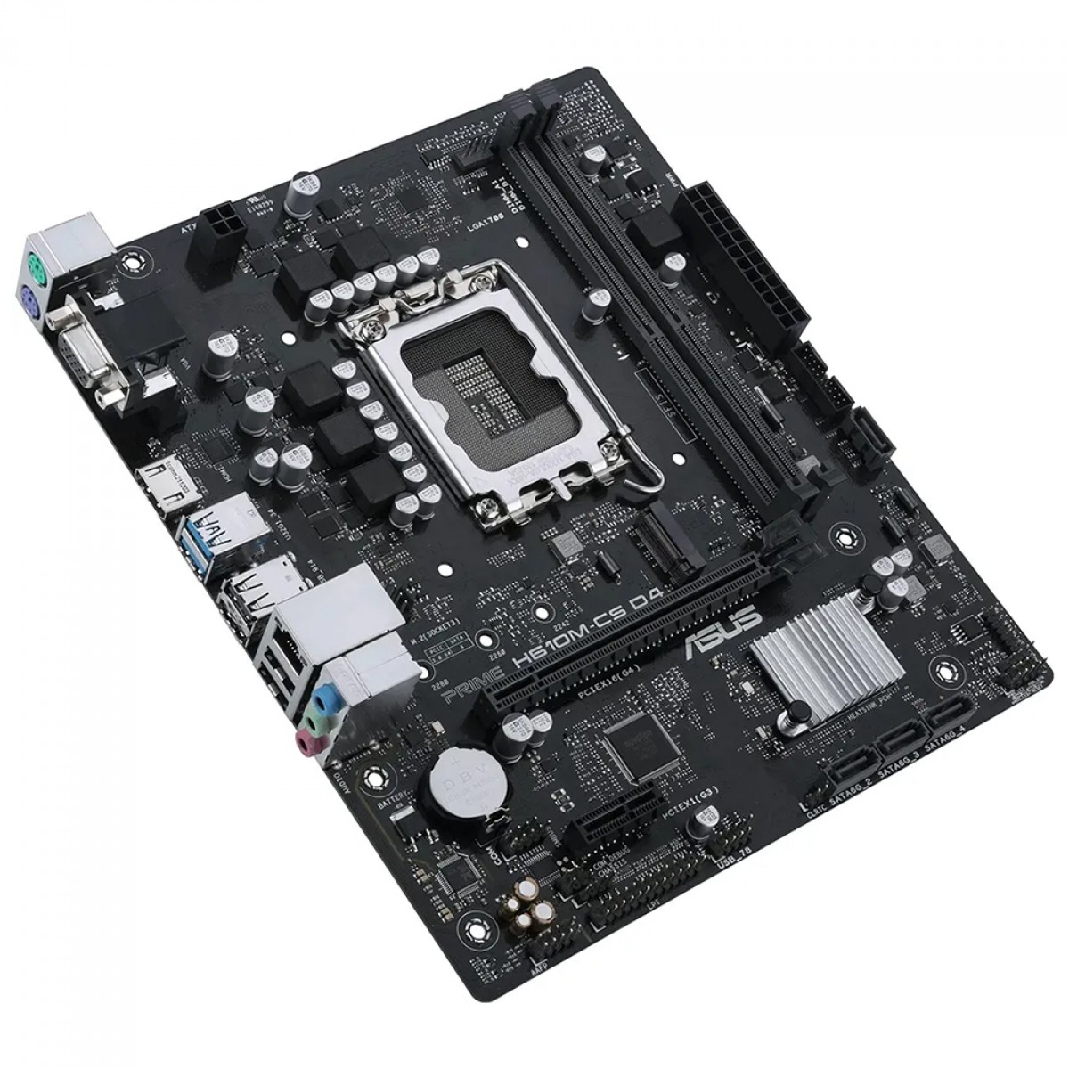 Placa Mãe Asus Prime H610M-CS D4, Chipset H610, Intel LGA 1700, mATX, DDR4, 90MB1B60-C1BAY0