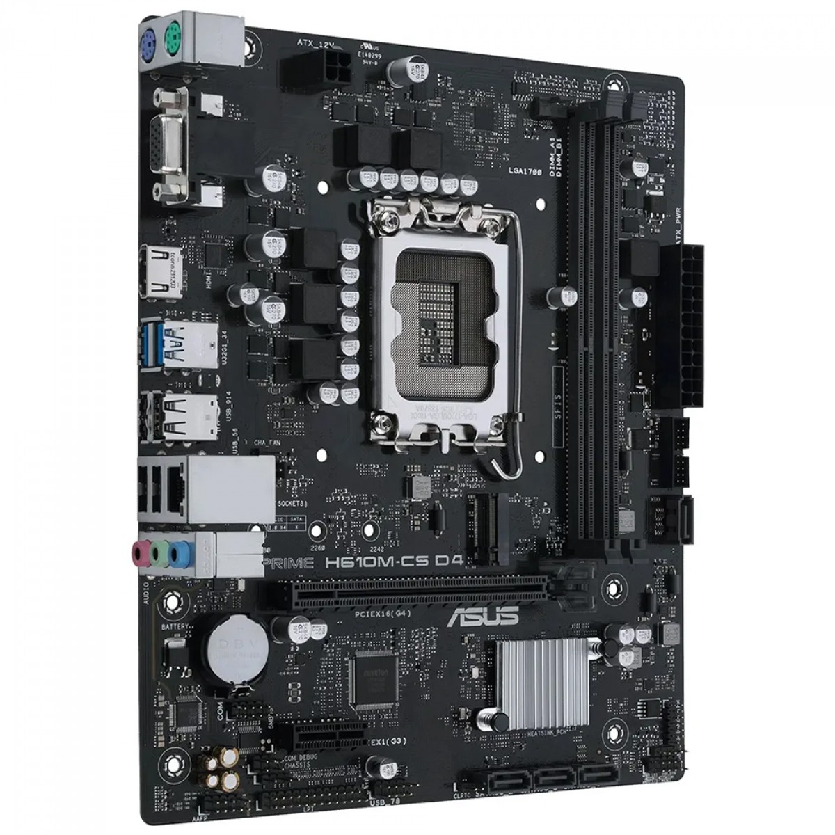 Placa Mãe Asus Prime H610M-CS D4, Chipset H610, Intel LGA 1700, mATX, DDR4, 90MB1B60-C1BAY0