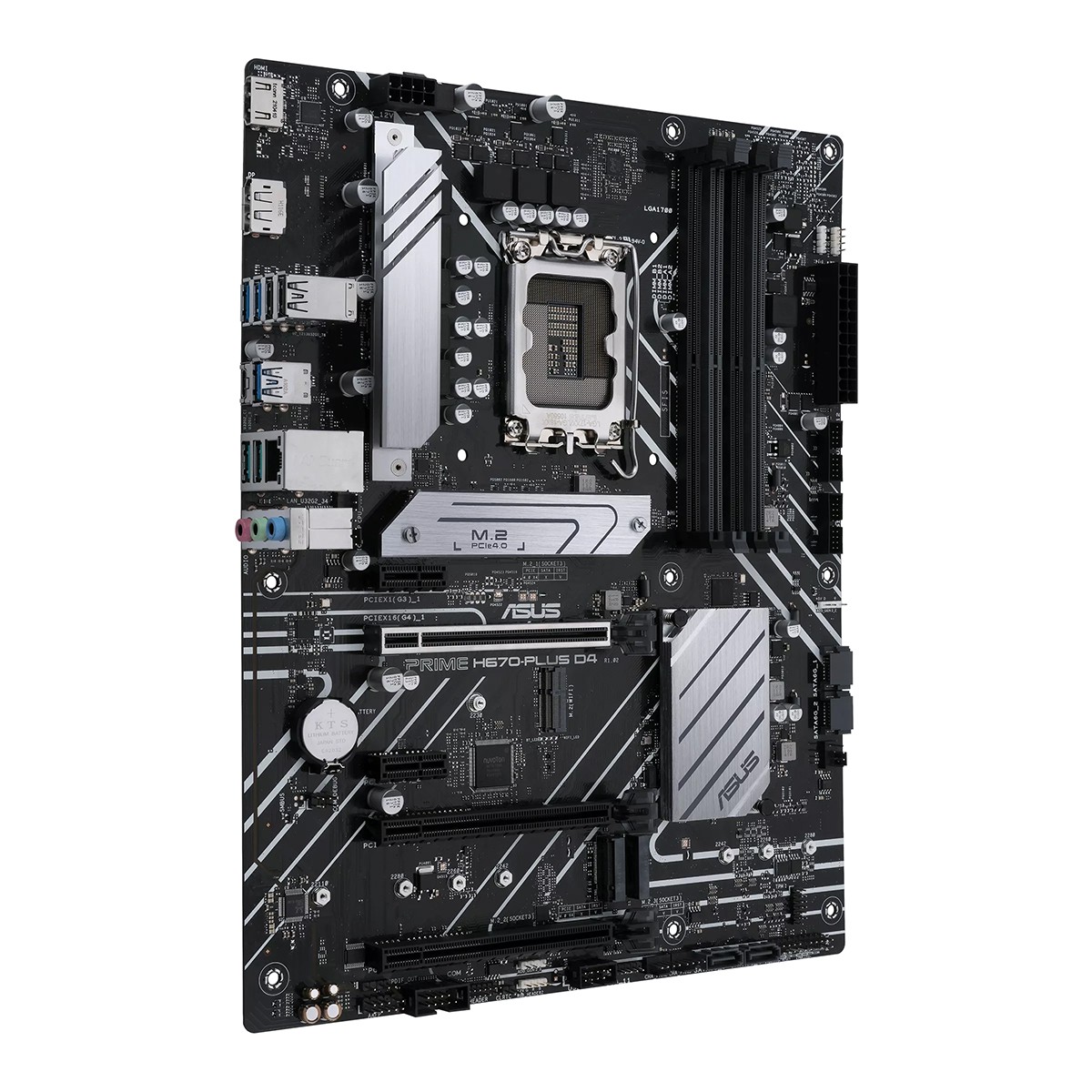 Placa Mãe ASUS PRIME H670 PLUS D4, Chipset H670, Intel LGA 1700, ATX, DDR4, 90MB18W0-M0EAY0