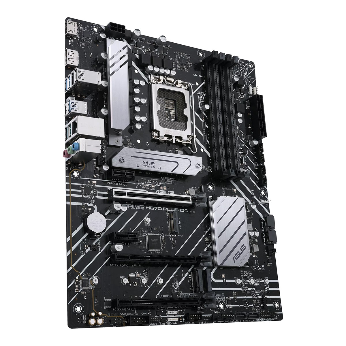 Placa Mãe ASUS PRIME H670 PLUS D4, Chipset H670, Intel LGA 1700, ATX, DDR4, 90MB18W0-M0EAY0