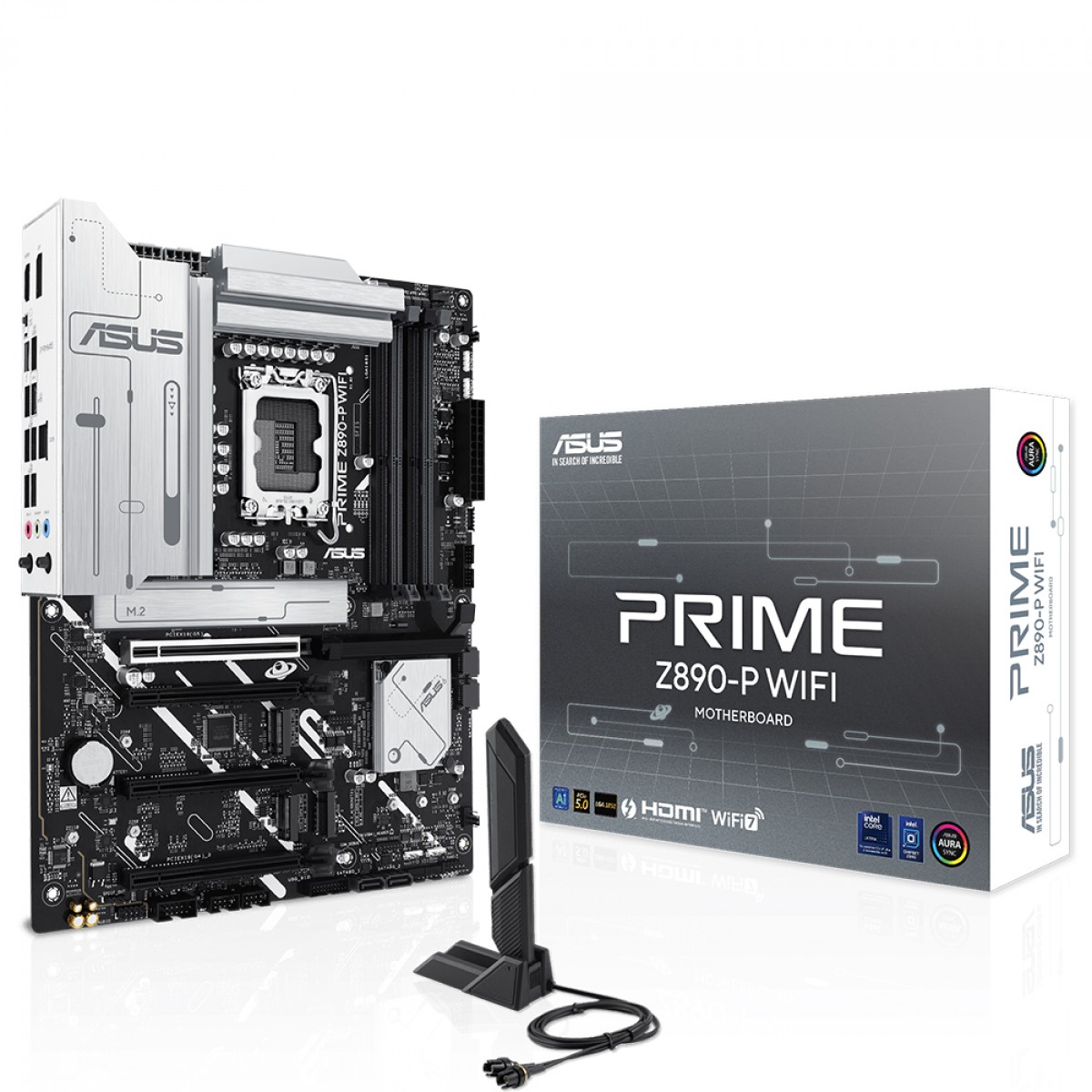 Placa Mãe Asus Prime Z890-P WiFi, Chipset Z890, Intel LGA 1851, ATX, DDR5