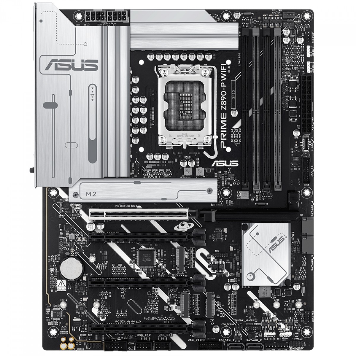 Placa Mãe Asus Prime Z890-P WiFi, Chipset Z890, Intel LGA 1851, ATX, DDR5