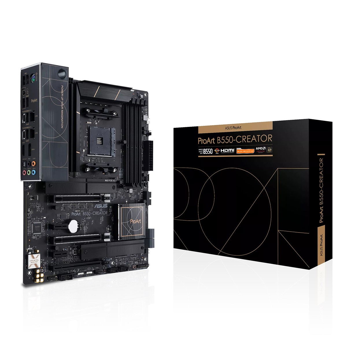 Placa Mãe Asus PRO ART B550-CREATOR, Chipset B550, AMD AM4, ATX, DDR4, 90MB17L0-M0EAY0