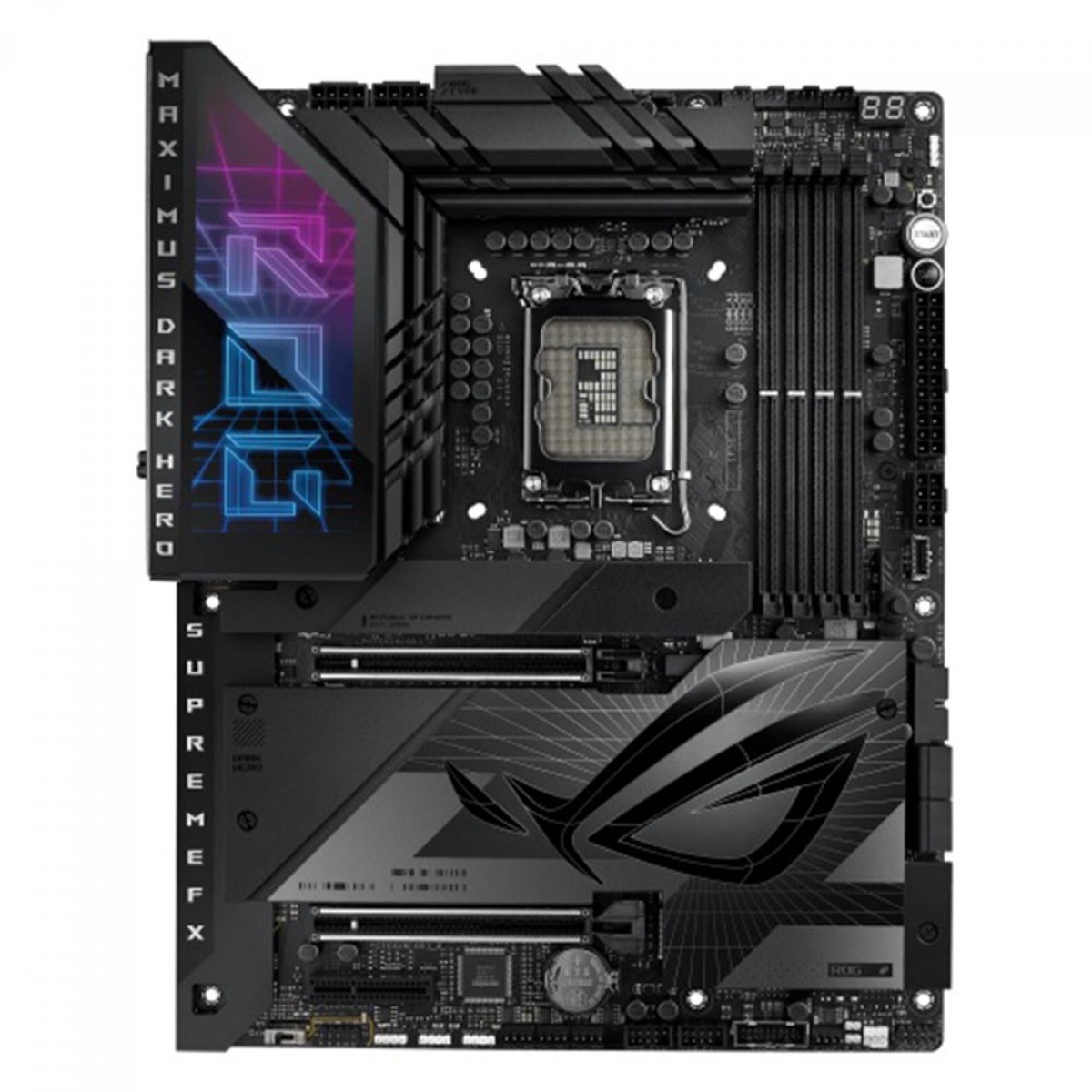 Placa Mãe Asus Rog Maximus Z790 Dark Hero, Chipset Z790, Wi-Fi, Intel LGA 1700, ATX, DDR5, 90MB1F90-M0EAY0
