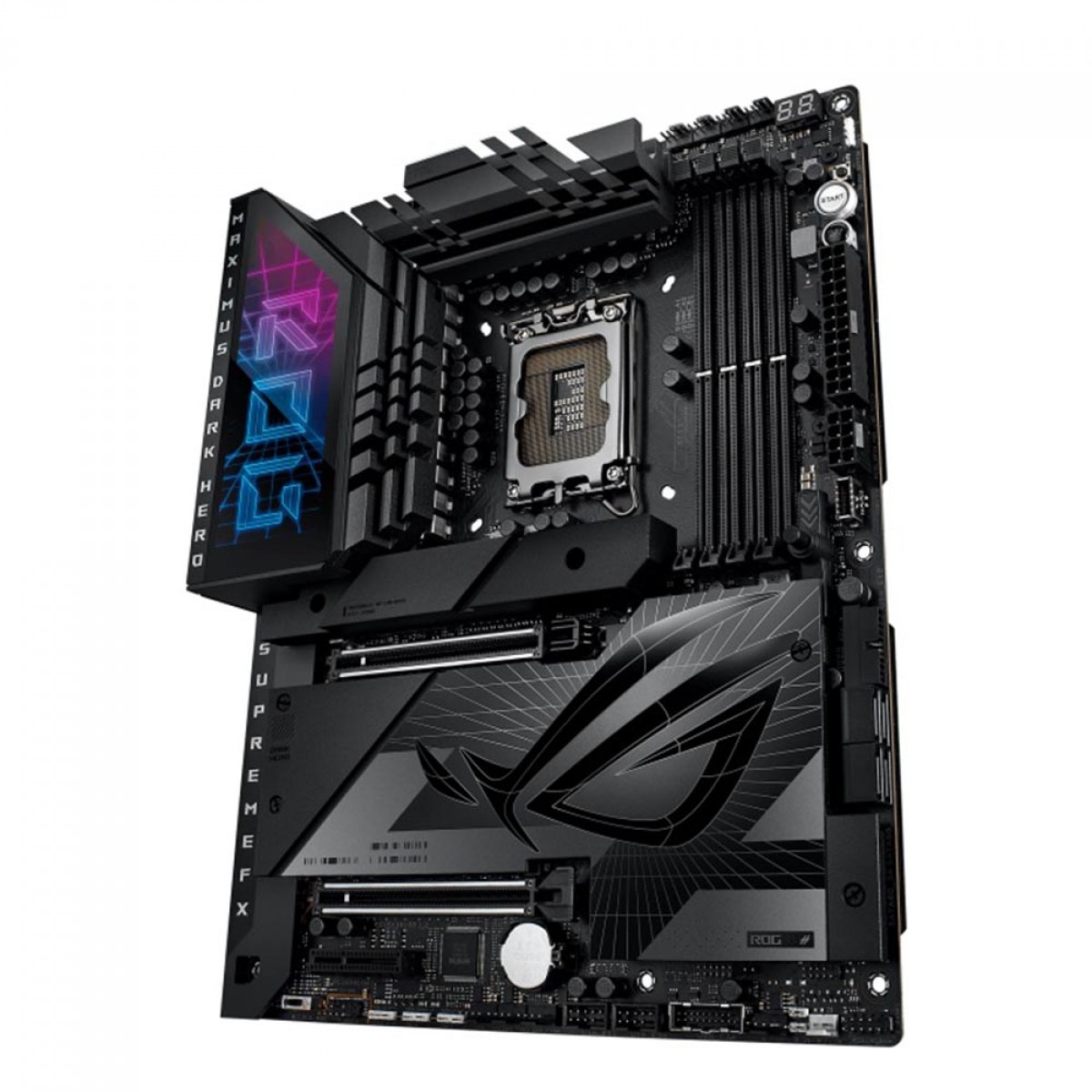 Placa Mãe Asus Rog Maximus Z790 Dark Hero, Chipset Z790, Wi-Fi, Intel LGA 1700, ATX, DDR5, 90MB1F90-M0EAY0