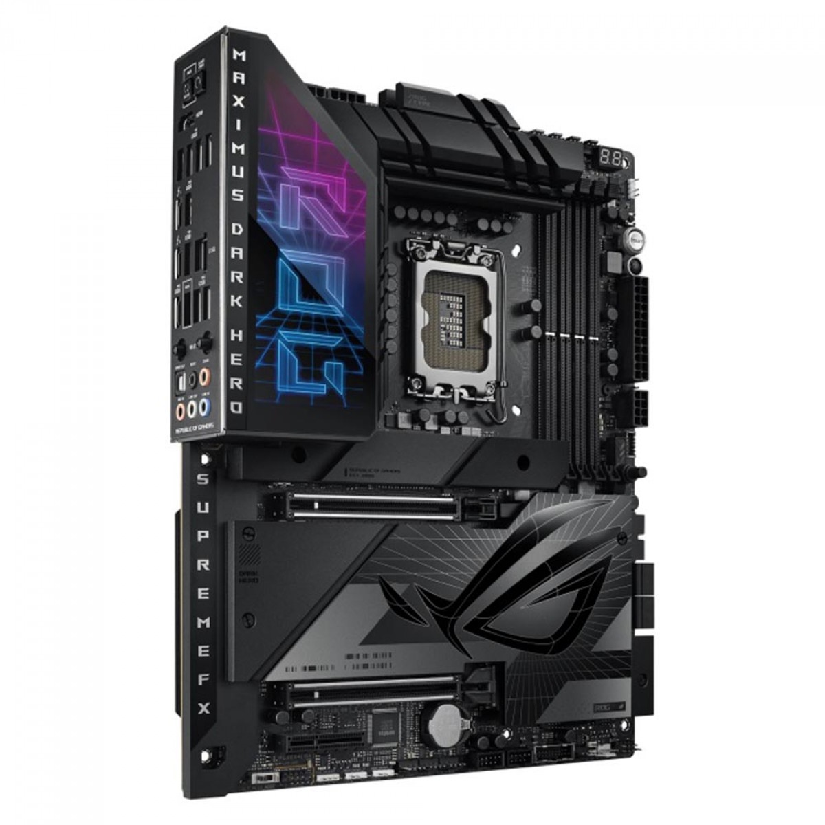 Placa Mãe Asus Rog Maximus Z790 Dark Hero, Chipset Z790, Wi-Fi, Intel LGA 1700, ATX, DDR5, 90MB1F90-M0EAY0