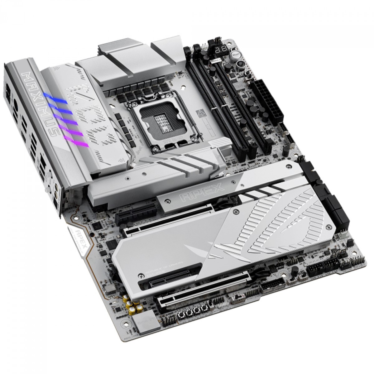 Placa Mãe Asus Rog Maximus Z890 APEX, Chipset Z890, Intel LGA 1851, WiFi, ATX, DDR5, White
