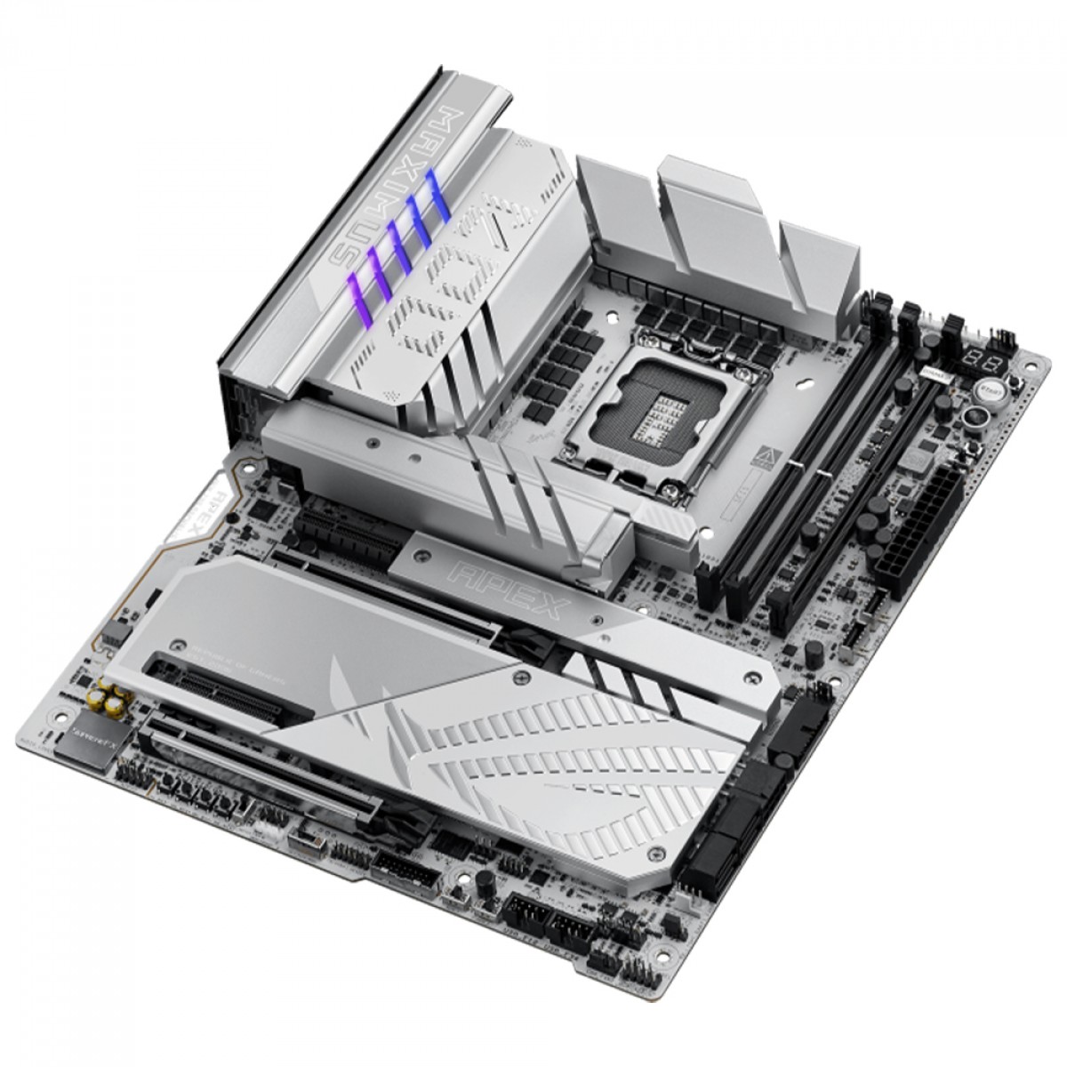 Placa Mãe Asus Rog Maximus Z890 APEX, Chipset Z890, Intel LGA 1851, WiFi, ATX, DDR5, White