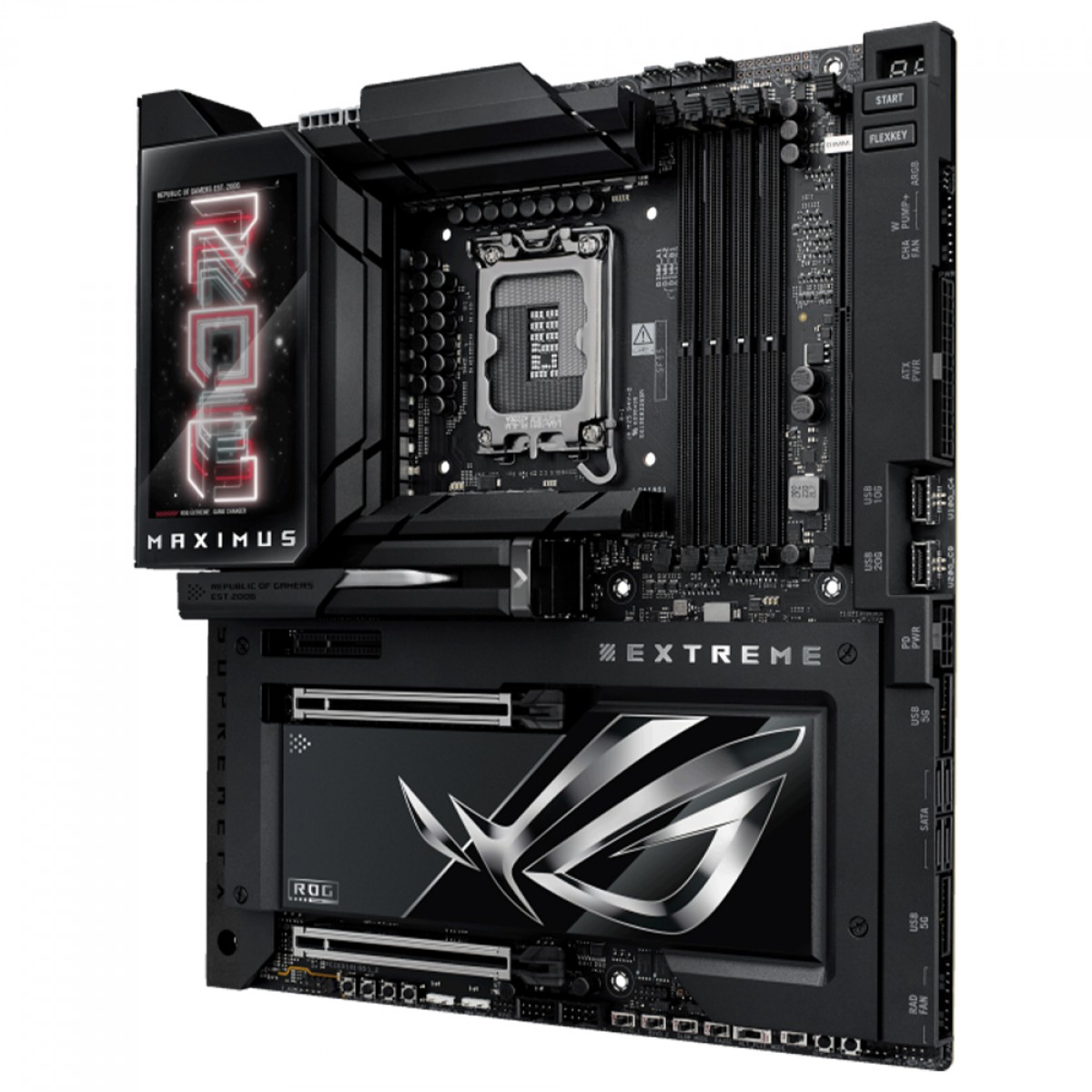 Placa Mãe Asus Rog Maximus Z890 Extreme, Chipset Z890, Intel LGA 1851, WiFi, EATX, DDR5