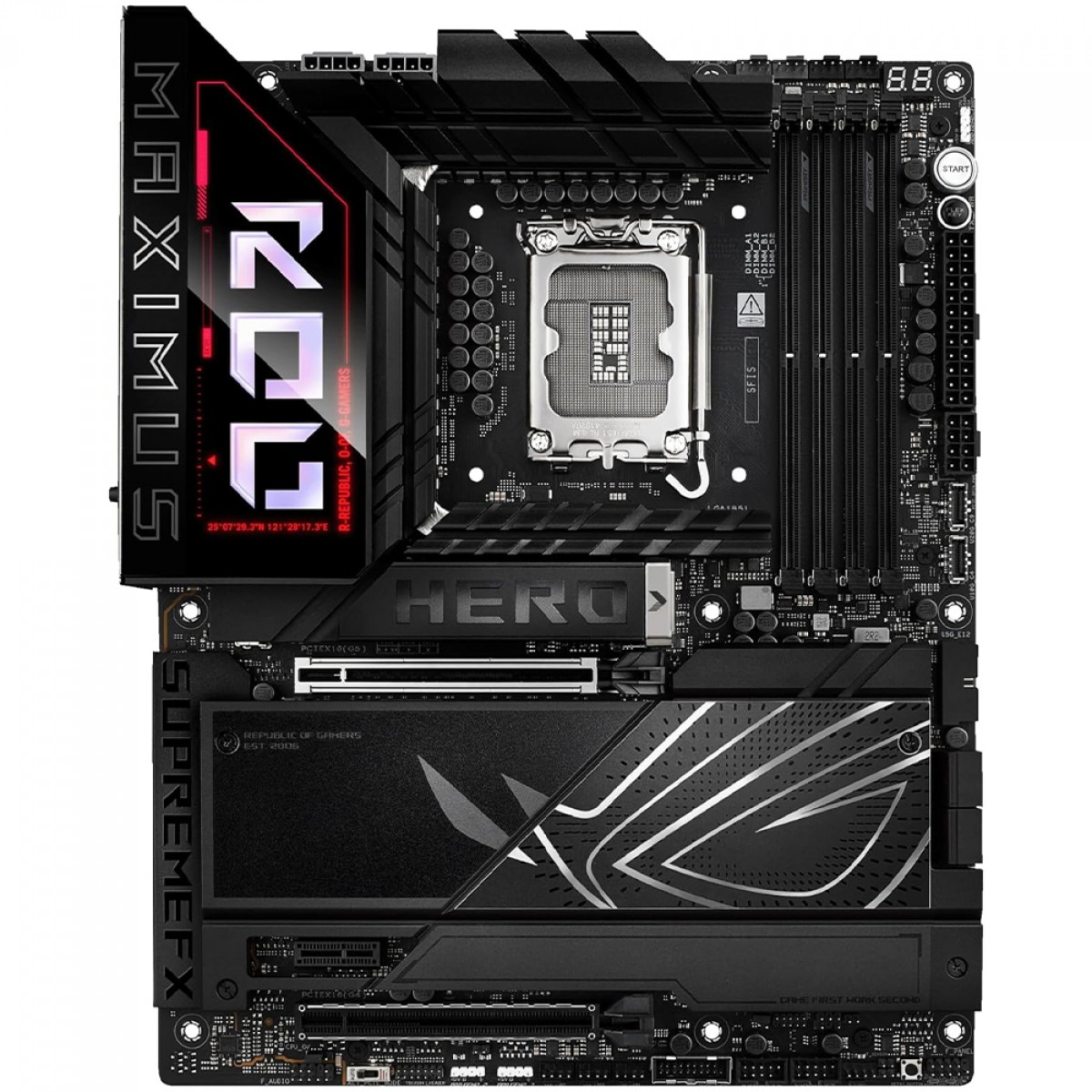 Placa Mãe Asus Rog Maximus Z890 Hero, Chipset Z890, Intel LGA 1851, ATX, DDR5