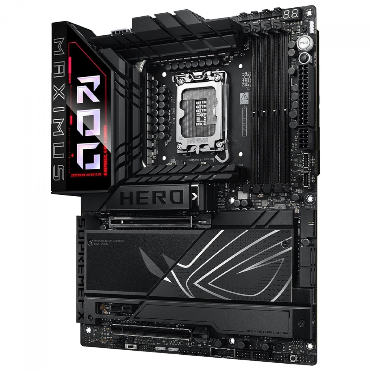 Placa Mãe Asus Rog Maximus Z890 Hero, Chipset Z890, Intel LGA 1851, ATX, DDR5