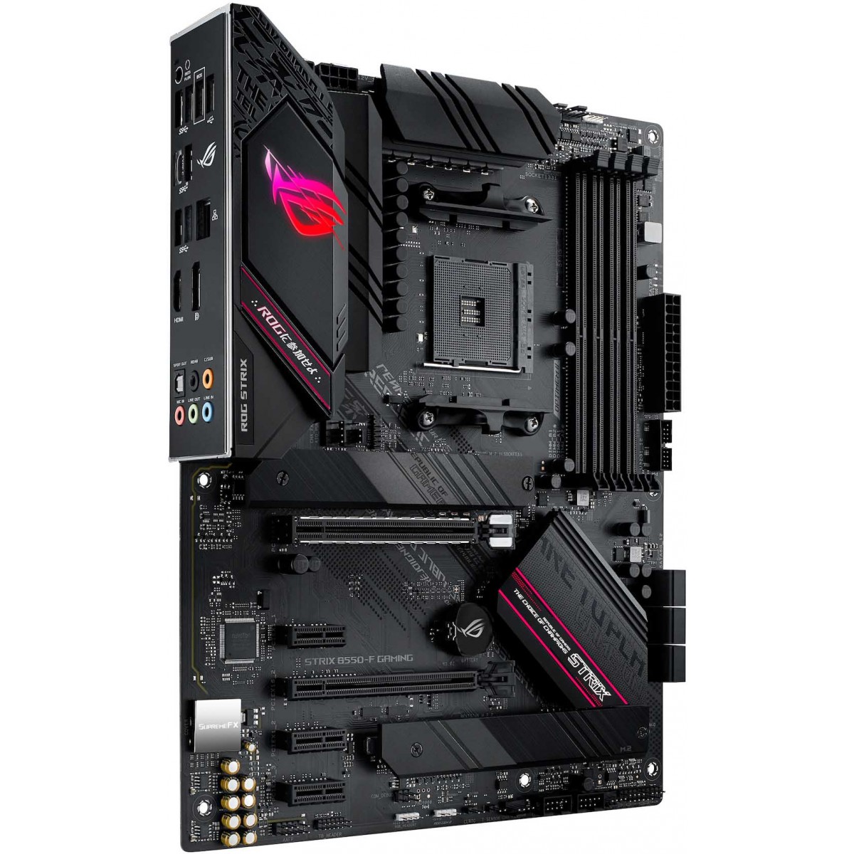 Placa Mãe Asus Rog Strix B550-F Gaming, Chipset B550, AMD AM4, ATX, DDR4, 90MB14S0-M0EAY0