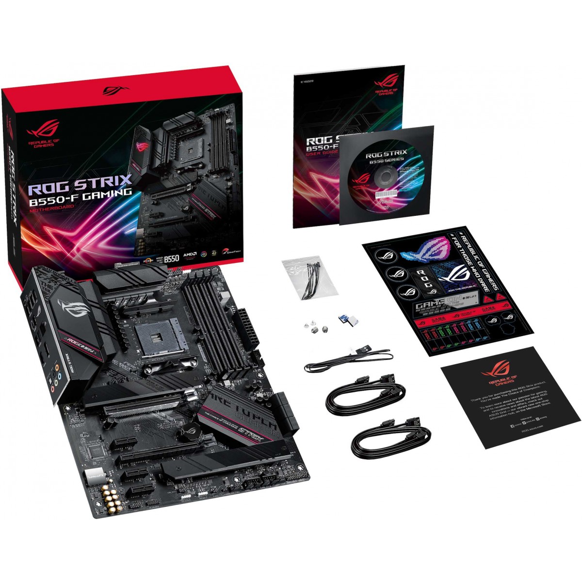 Placa Mãe Asus Rog Strix B550-F Gaming, Chipset B550, AMD AM4, ATX, DDR4, 90MB14S0-M0EAY0