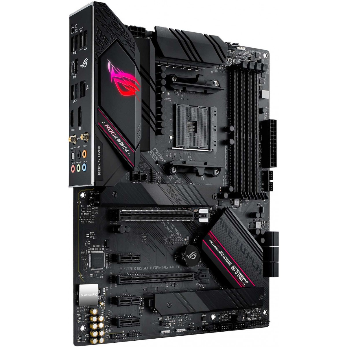 Placa Mãe Asus Rog Strix B550-F Gaming WI-FI, Chipset B550, AMD AM4, ATX, DDR4, 90MB14F0-M0EAY0