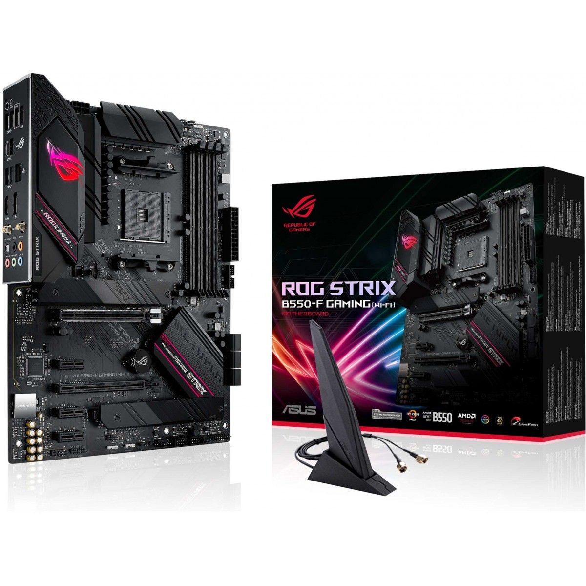 Placa Mãe Asus Rog Strix B550-F Gaming WI-FI, Chipset B550, AMD AM4, ATX, DDR4, 90MB14F0-M0EAY0
