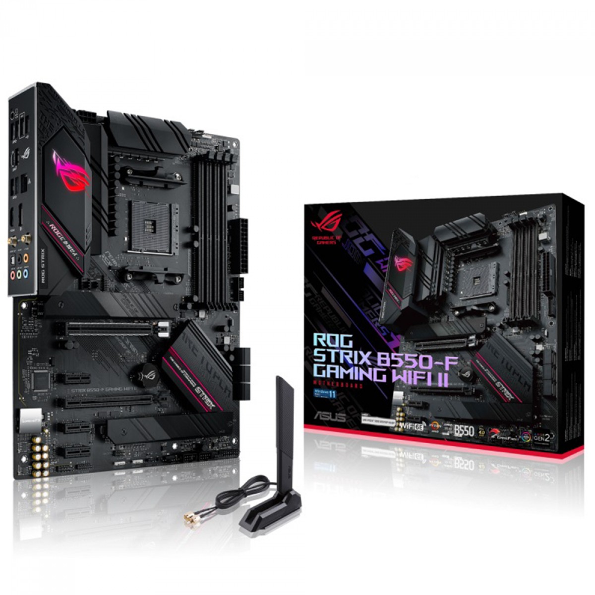 Placa Mãe Asus Rog Strix B550-F Gaming WI-FI II, Chipset B550, AMD AM4, ATX, DDR4, 90MB19V0-M0EAY0                                