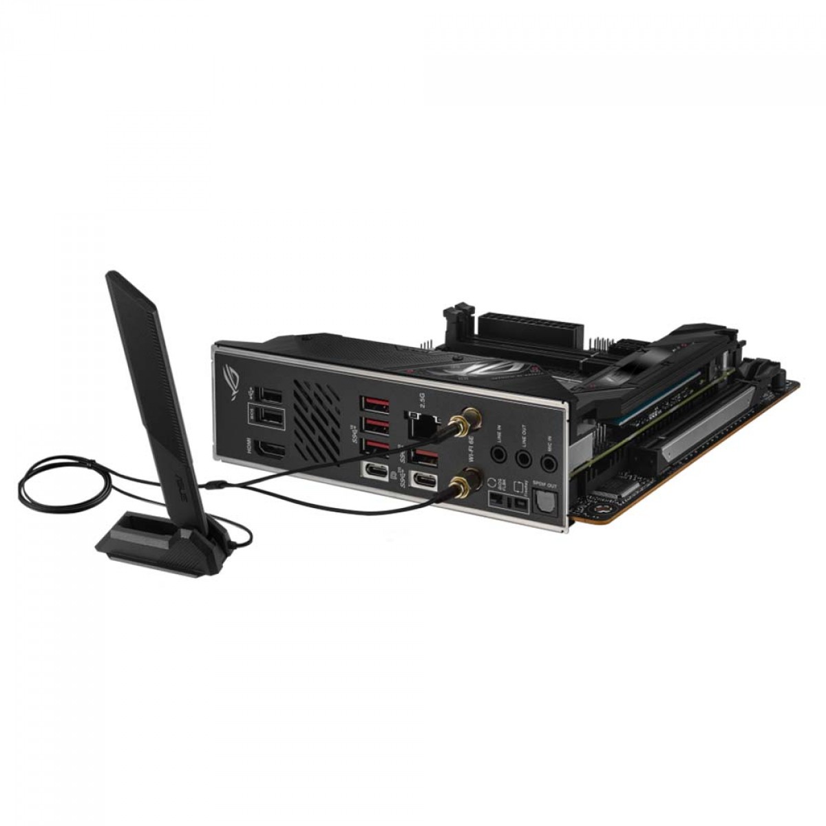 Placa Mãe Asus ROG STRIX B650E-I Gaming WIFI, Chipset B650, AMD AM5, Mini-ITX, DDR5, 90MB1BI0-M0EAY0
