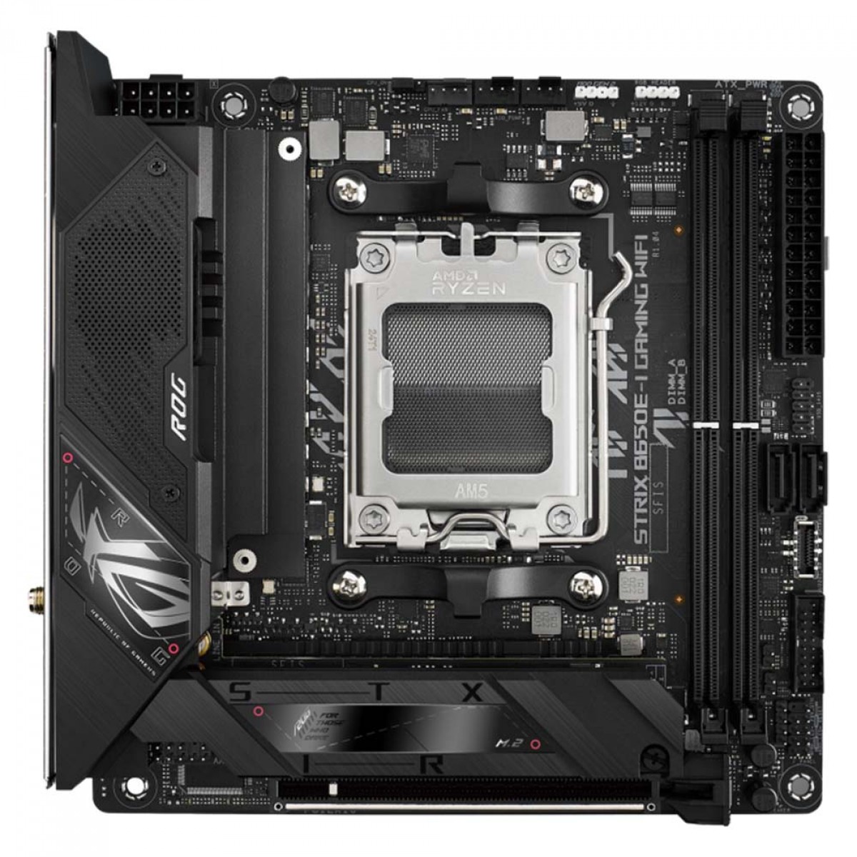 Placa Mãe Asus ROG STRIX B650E-I Gaming WIFI, Chipset B650, AMD AM5, Mini-ITX, DDR5, 90MB1BI0-M0EAY0
