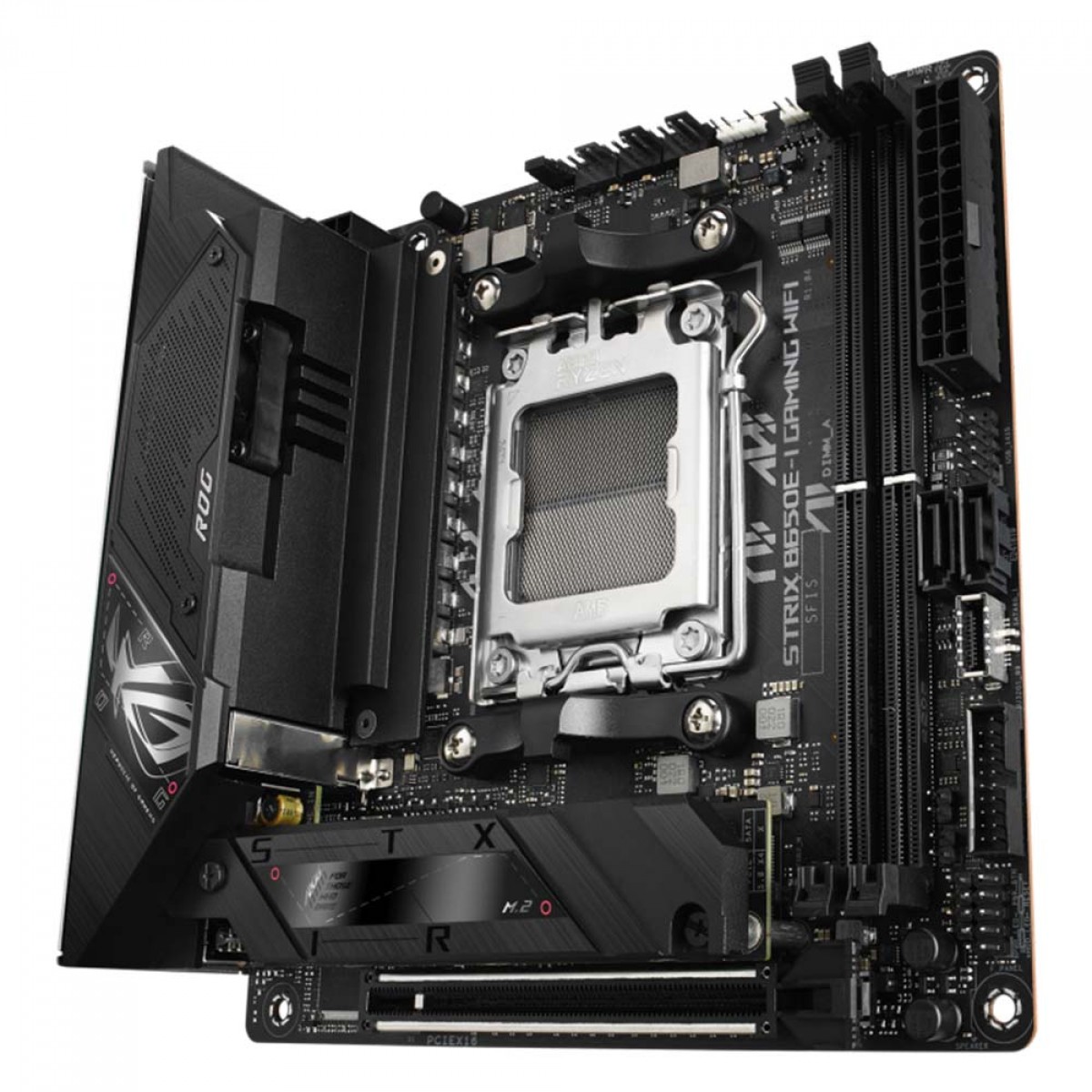 Placa Mãe Asus ROG STRIX B650E-I Gaming WIFI, Chipset B650, AMD AM5, Mini-ITX, DDR5, 90MB1BI0-M0EAY0