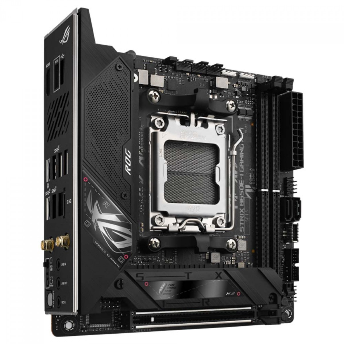 Placa Mãe Asus ROG STRIX B650E-I Gaming WIFI, Chipset B650, AMD AM5, Mini-ITX, DDR5, 90MB1BI0-M0EAY0
