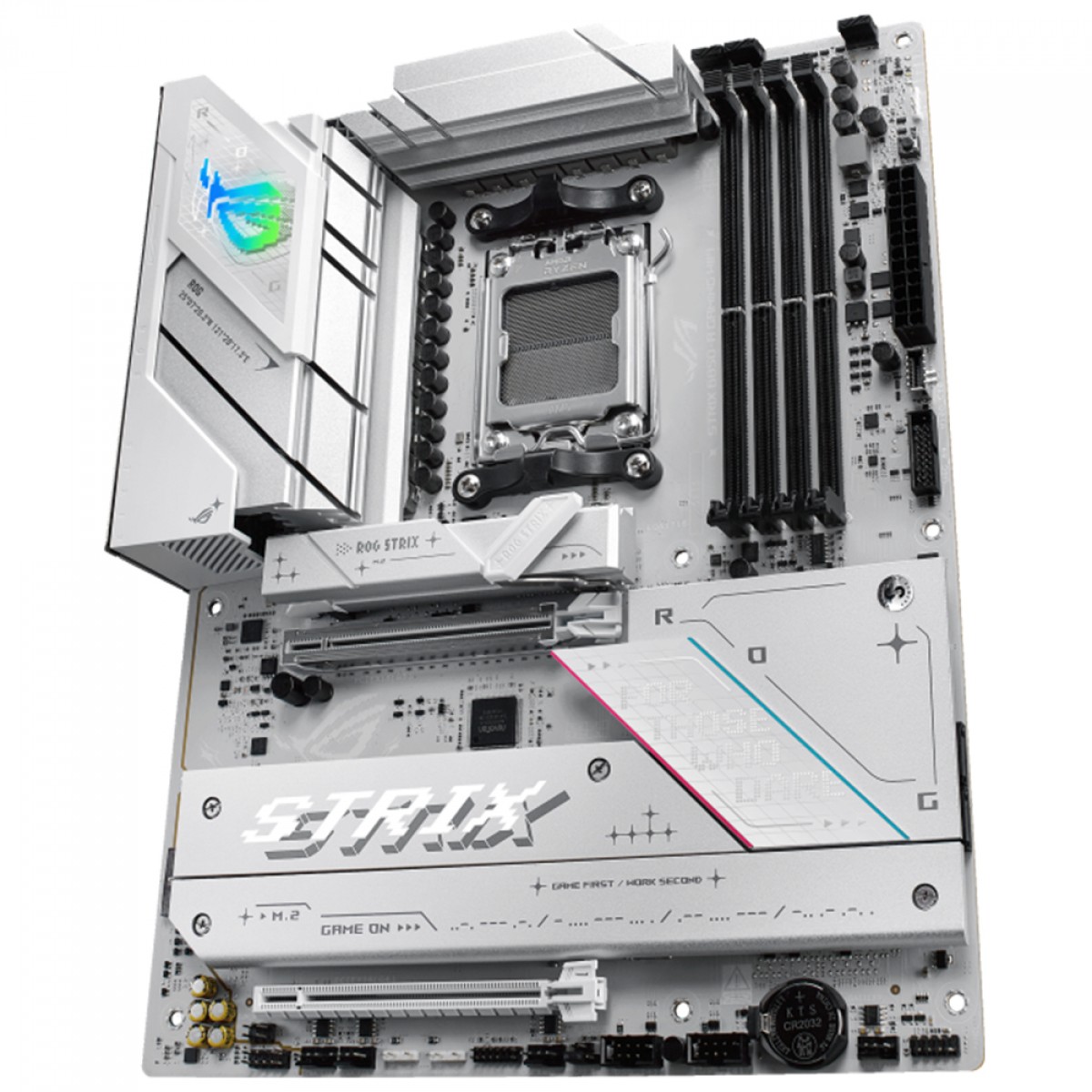 Placa Mãe Asus ROG Strix B850-A Gaming WiFi, Chipset B850, AMD AM5, ATX, DDR5, White, 90MB1J50-M0EAY0