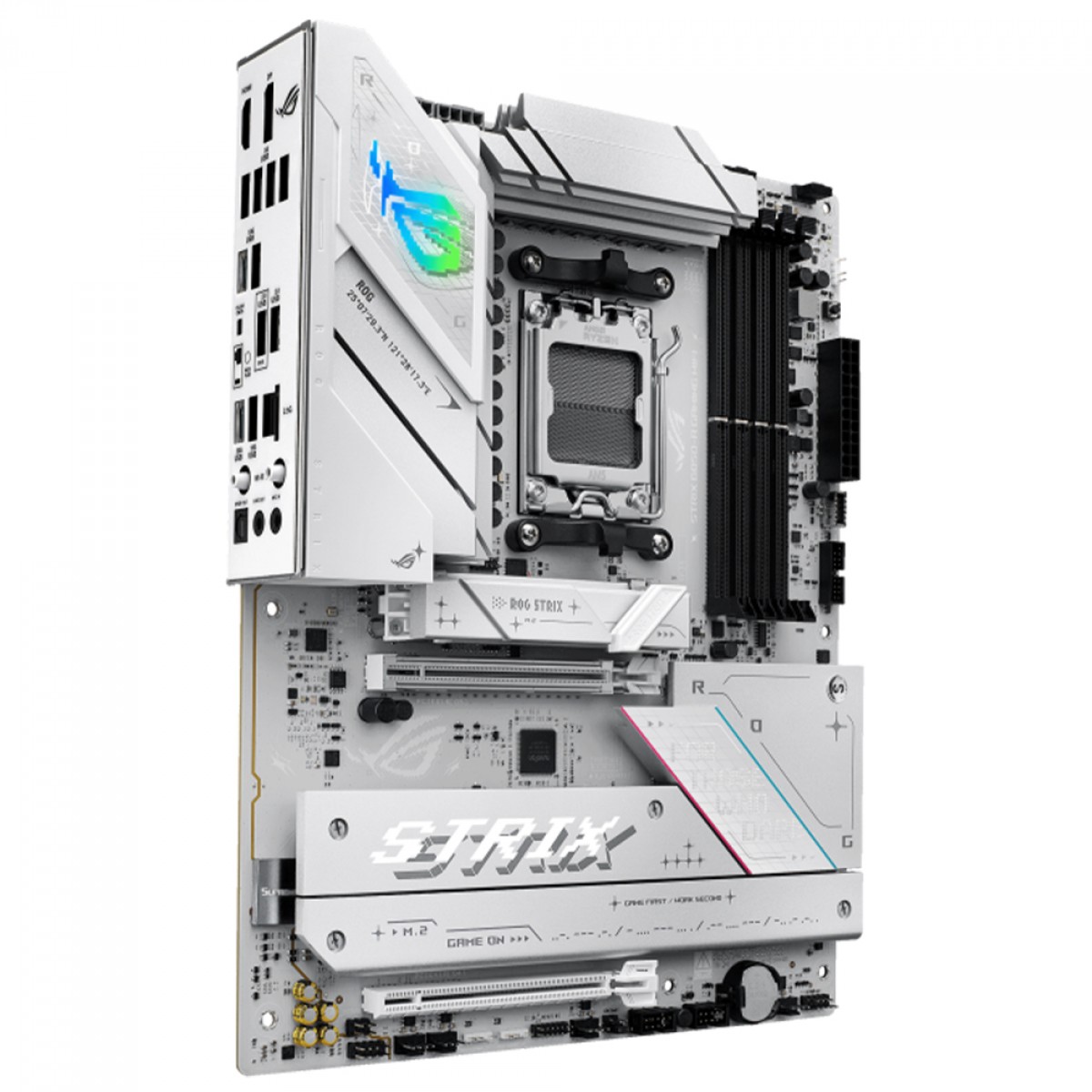 Placa Mãe Asus ROG Strix B850-A Gaming WiFi, Chipset B850, AMD AM5, ATX, DDR5, White, 90MB1J50-M0EAY0