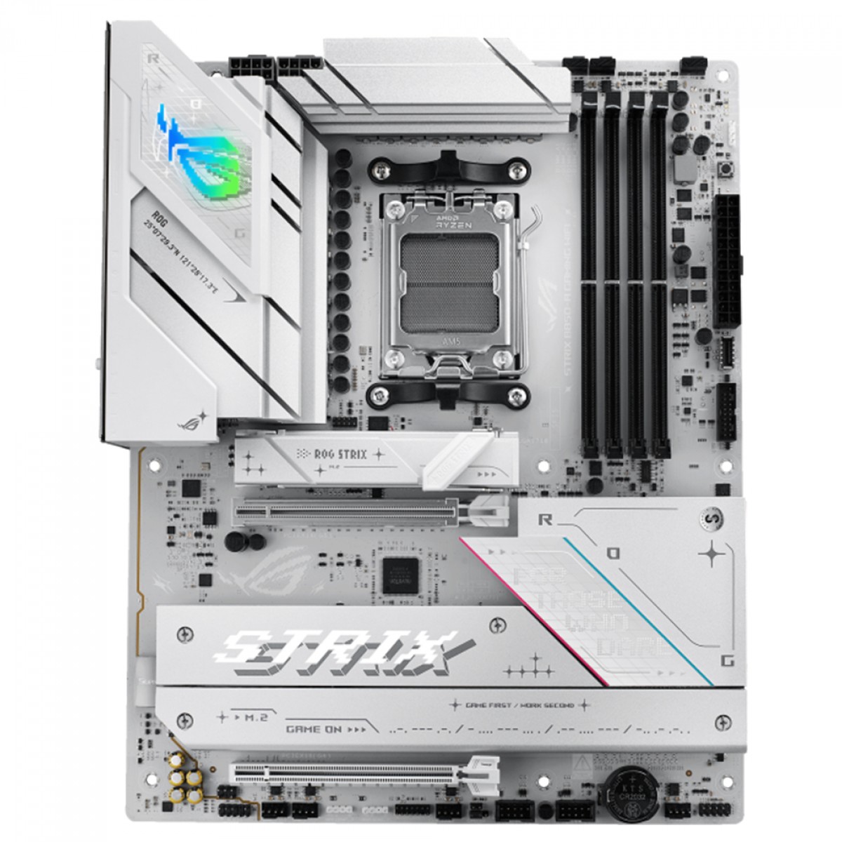 Placa Mãe Asus ROG Strix B850-A Gaming WiFi, Chipset B850, AMD AM5, ATX, DDR5, White, 90MB1J50-M0EAY0