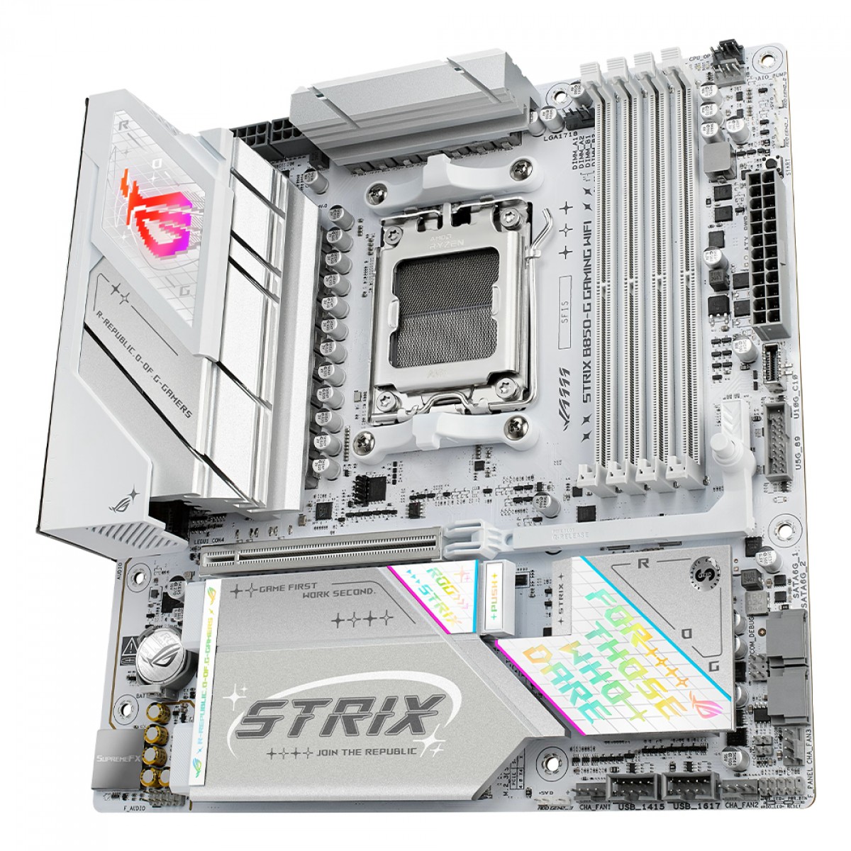 Placa Mãe Asus Rog Strix B850-G WIFI, Chipset B850, AMD AM5, mATX, DDR5, 90MB1M30-M0EAY0