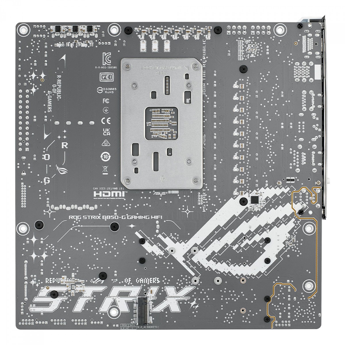 Placa Mãe Asus Rog Strix B850-G WIFI, Chipset B850, AMD AM5, mATX, DDR5, 90MB1M30-M0EAY0