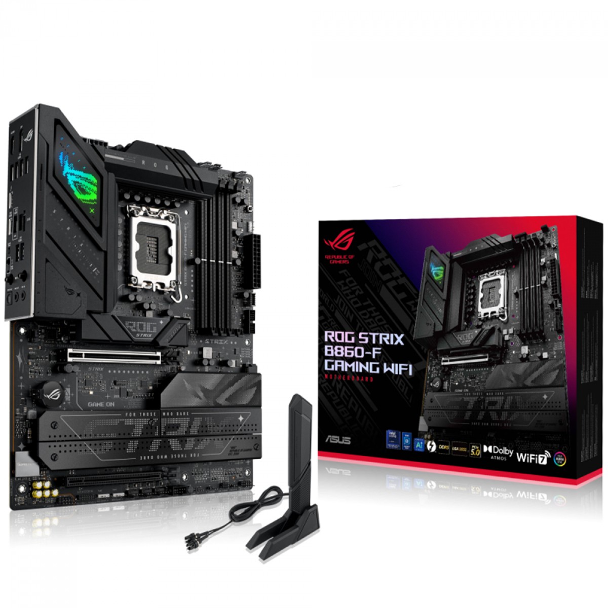 Placa Mãe Asus ROG Strix B860-F Gaming WiFi, Chipset B860, Intel LGA 1851, ATX, DDR5, 90MB1JG0-M0EAY0