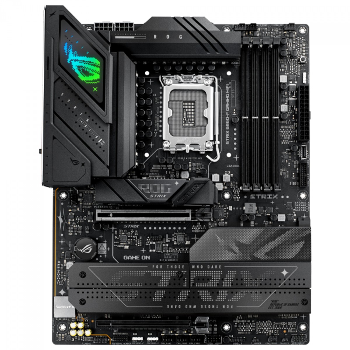 Placa Mãe Asus ROG Strix B860-F Gaming WiFi, Chipset B860, Intel LGA 1851, ATX, DDR5, 90MB1JG0-M0EAY0