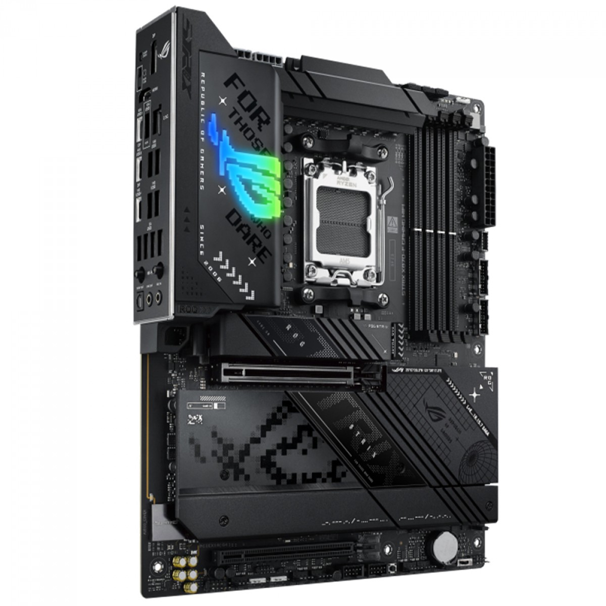 Placa Mãe Asus ROG Strix X870-F Gaming WiFi, Chipset X870, AMD AM5, ATX, DDR5, 90MB1IV0-M0EAY0