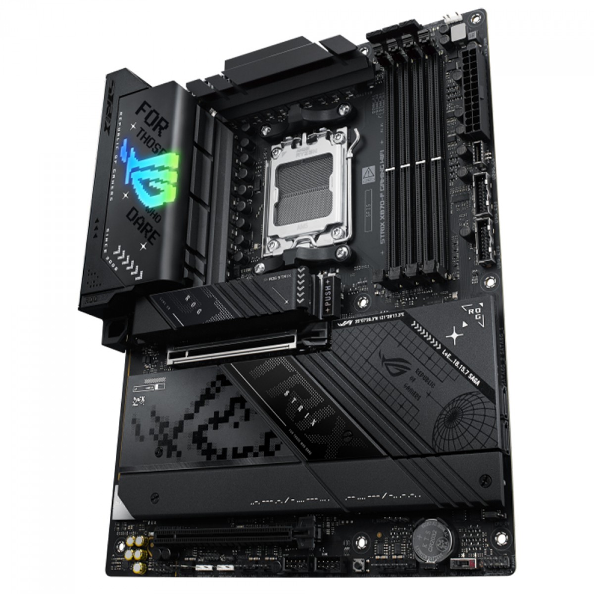 Placa Mãe Asus ROG Strix X870-F Gaming WiFi, Chipset X870, AMD AM5, ATX, DDR5, 90MB1IV0-M0EAY0