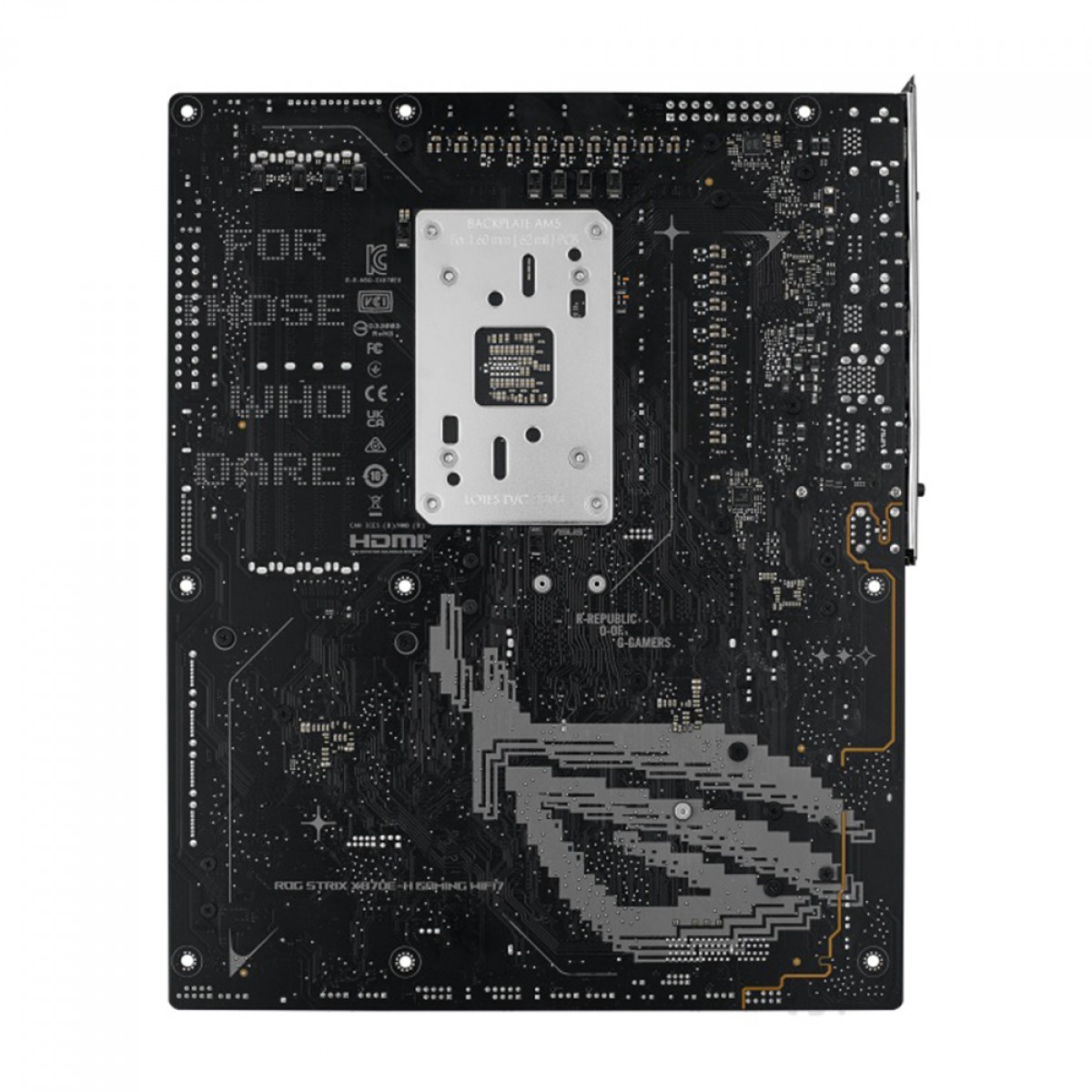Placa Mãe Asus ROG Strix X870E-H Gaming WiFi7, Chipset X870E, AMD AM5, ATX, DDR5, 90MB1M90-M0EAY0