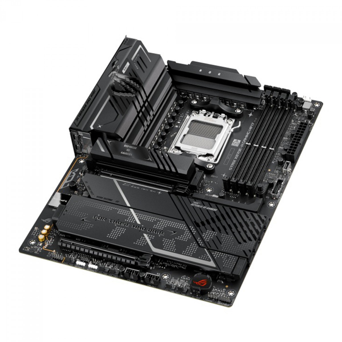 Placa Mãe Asus ROG Strix X870E-H Gaming WiFi7, Chipset X870E, AMD AM5, ATX, DDR5, 90MB1M90-M0EAY0