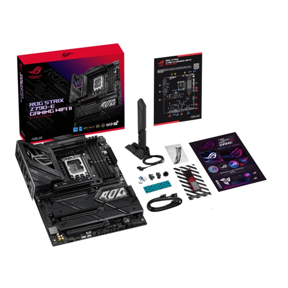 Placa Mãe Asus Rog Strix Z790-E Gaming WIFI II, Intel LGA 1700, ATX, DDR5, 90MB1FC0-M0EAY0