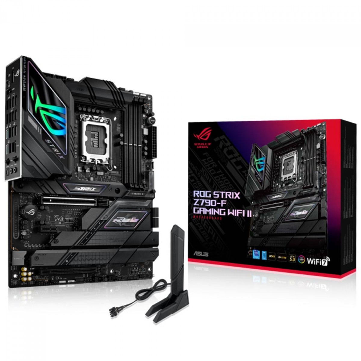 Placa Mãe Asus Rog Strix Z790-F Gaming WIFI II, Intel LGA 1700, ATX, DDR5, 90MB1FM0-M0EAY0
