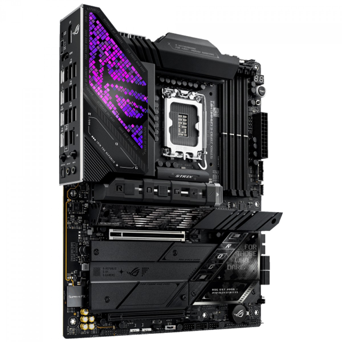 Placa Mãe Asus Rog Strix Z890-E Gaming WiFi, Chipset Z890, Intel LGA 1851, ATX, DDR5