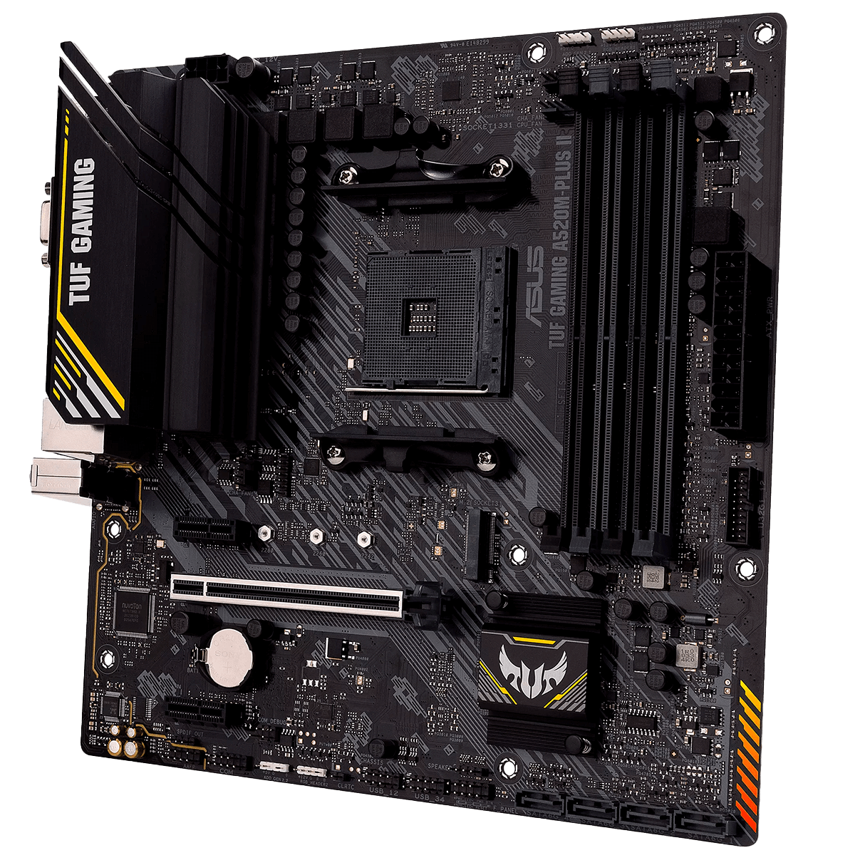 Placa Mãe Asus TUF Gaming A520M-PLUS II, Chipset A520, AMD AM4, mATX, DDR4, 90MB17G0-M0EAY0