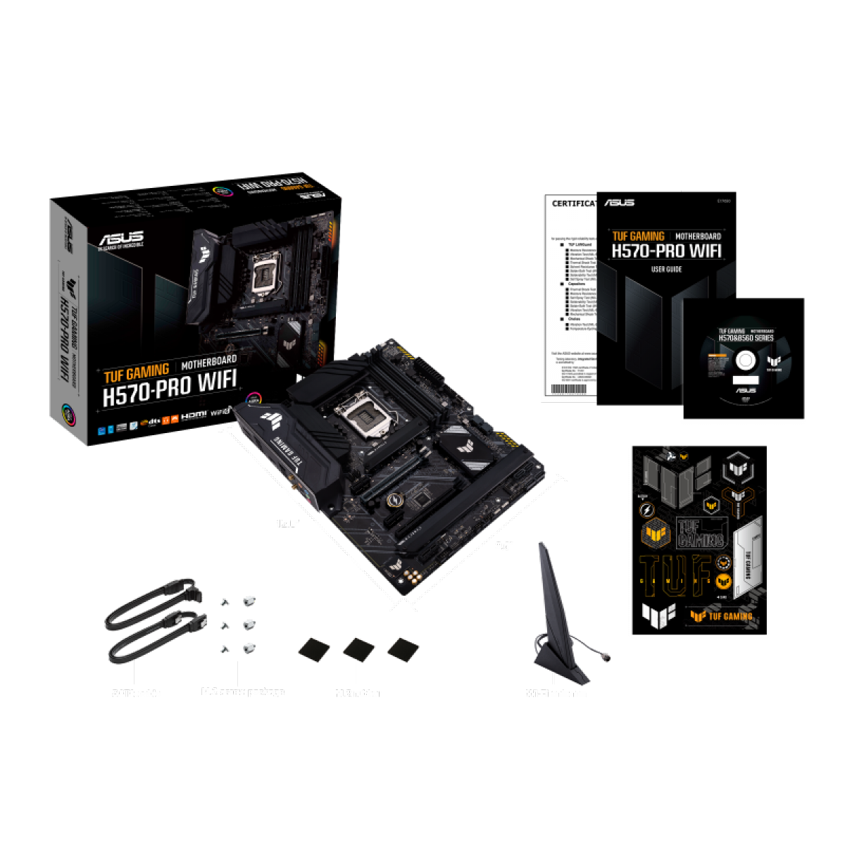 Placa Mãe Asus TUF Gaming H570-PRO Wi-fi, Chipset H570, LGA 1200, ATX, DDR4, 90MB16L0-M0EAY0