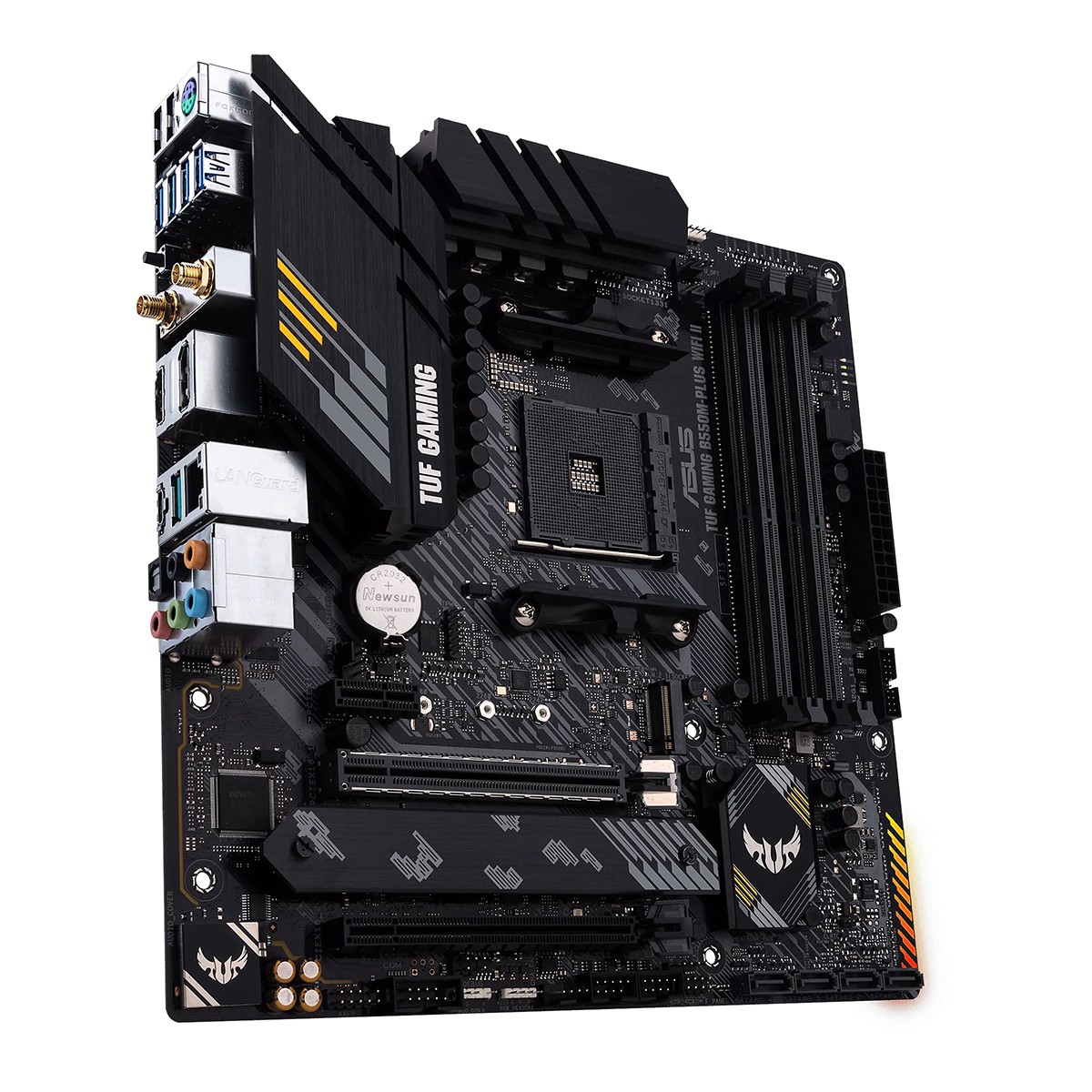 Placa Mãe Asus TUF Gaming B550M-Plus WIFI II, Chipset B550, AMD AM4, mATX, DDR4, 90MB19Y0-M0EAY0