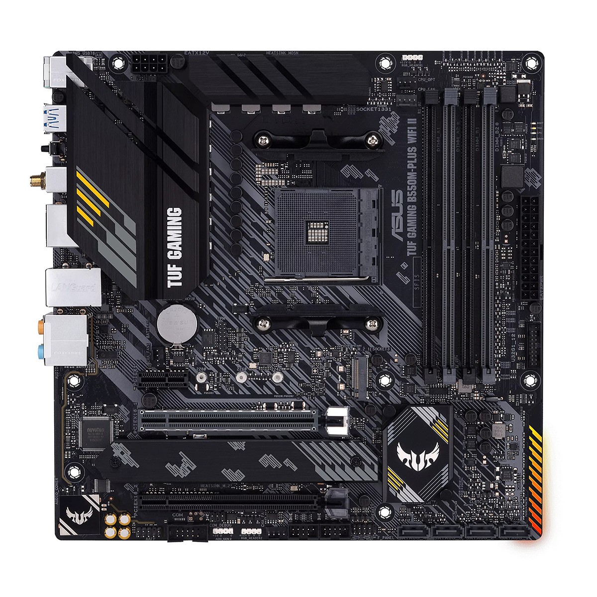 Placa Mãe Asus TUF Gaming B550M-Plus WIFI II, Chipset B550, AMD AM4, mATX, DDR4, 90MB19Y0-M0EAY0
